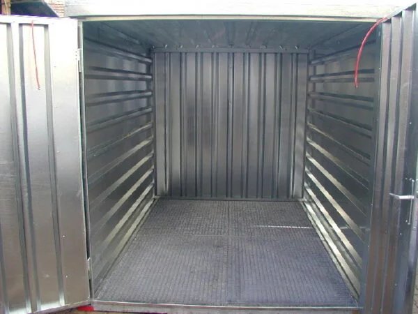 3m Storage Container - Bunded Floor + Air Grilles
