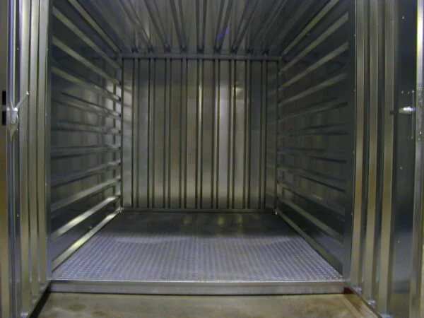3m Double Door Container - Steel Floor