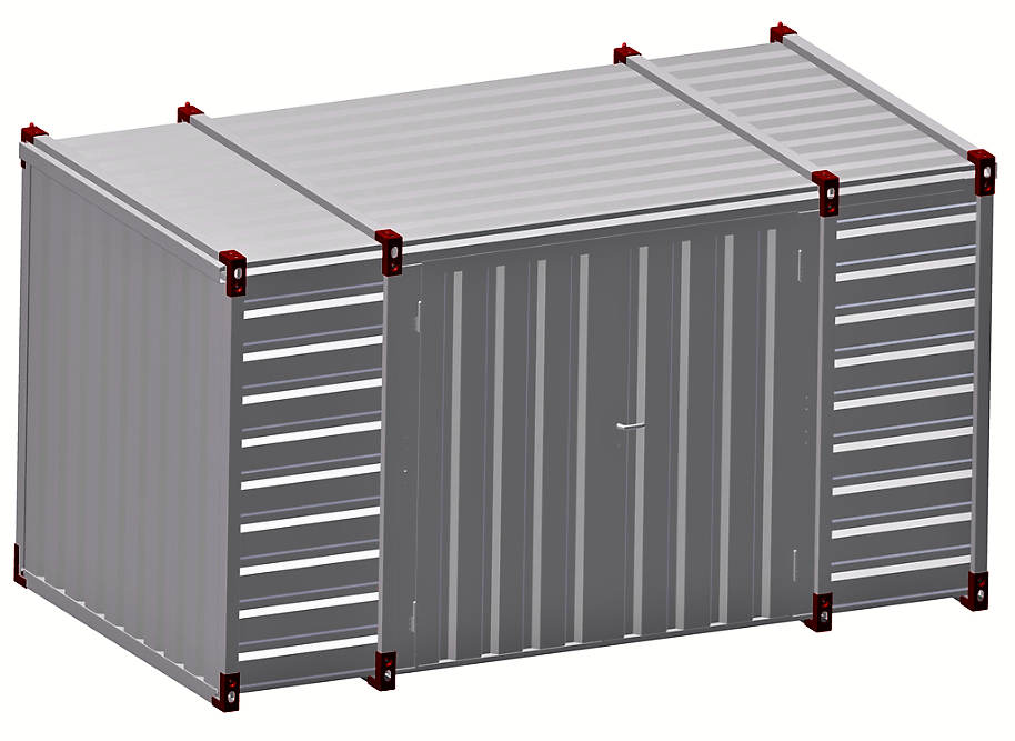 4m Storage Container - Double Side-Door | Kovobel Ireland